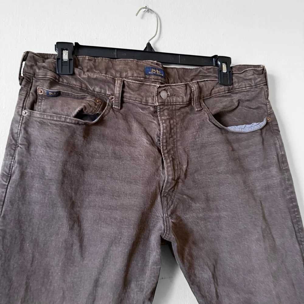 Polo Ralph Lauren The Sullivan Slim Jeans Mens SZ 40X31 Brown Straight